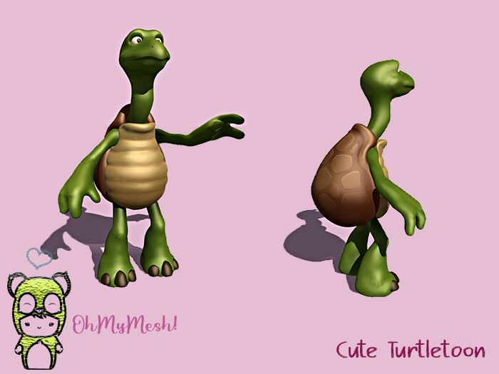 OhMyMesh! Cute Turtletoon - Full Perm Mesh