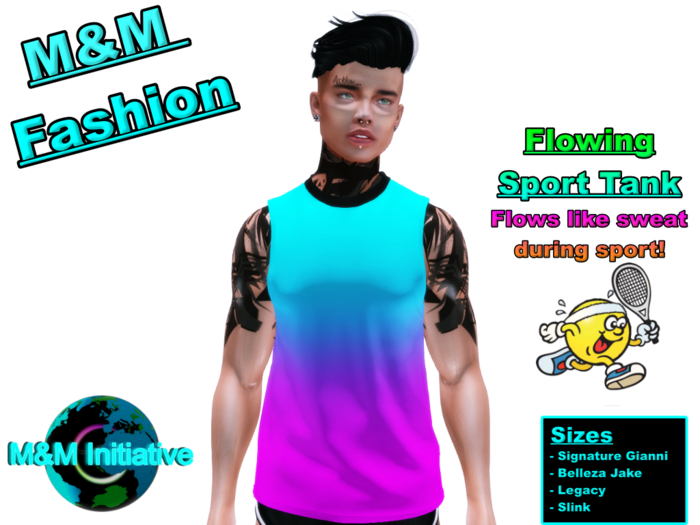 M&M Fashion - Flowing Sport Tank - T-P