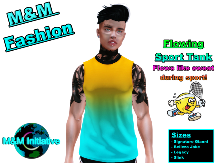 M&M Fashion - Flowing Sport Tank - O-T