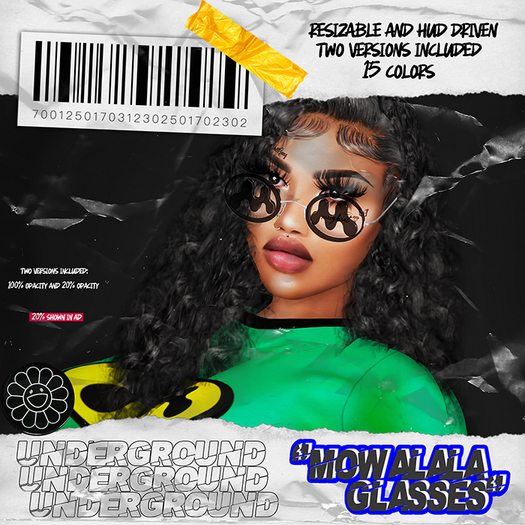 "U-G. MOWALALA GLASSES " [BUNDLE] [ADD]