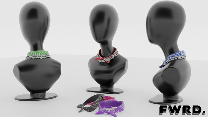 FWRD - BANDANA X BARBWIRE CHAIN (FATPACK)