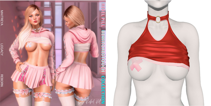 Rebelpill - BewitchedTouch Collection Top Red