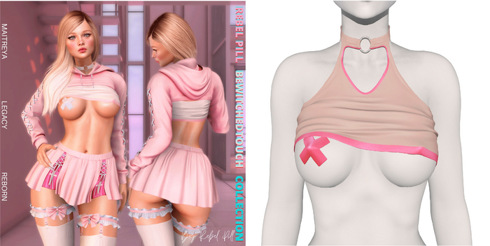 Rebelpill - BewitchedTouch Collection Top Nude