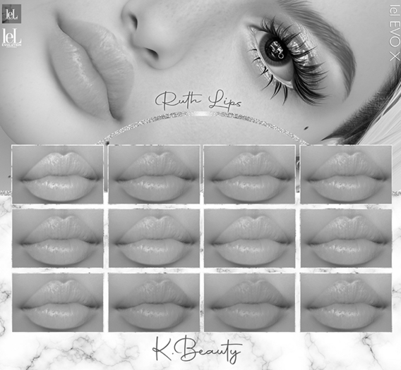 K.BEAUTY - DEMO RUTH  LIPS - LELUTKA EVO - EVO X