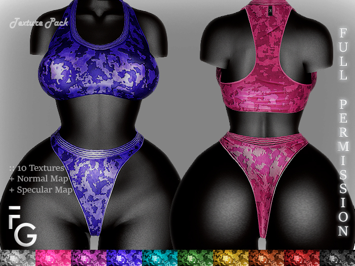 .Fragile. PACK I - 10 Textures for SHINE Sport Set