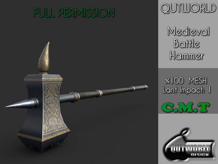 .::QUTWORLD Medieval Battle Hammer::.FP