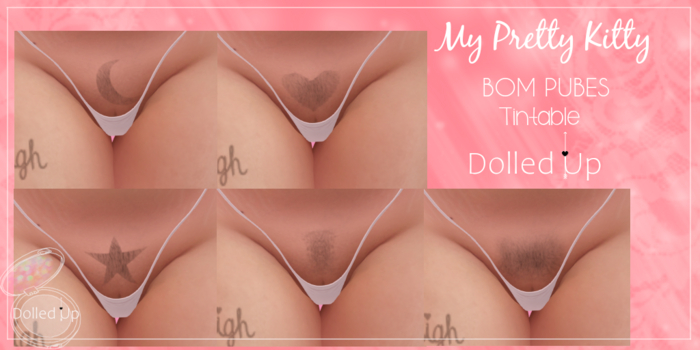 Dolled^Up- My pretty kitty BOM tintable pubes