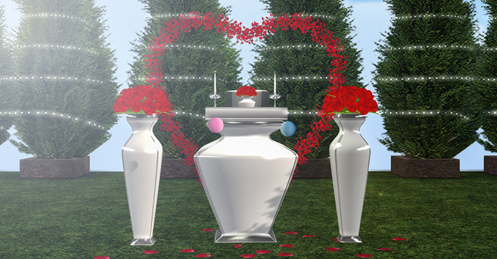 Serenity Sands Complete Wedding Alter set Color Changing Roses 