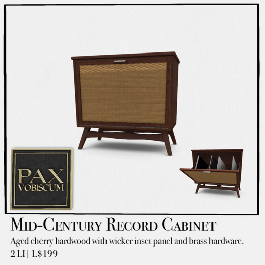 Pax Mid-Century Record Cabinet