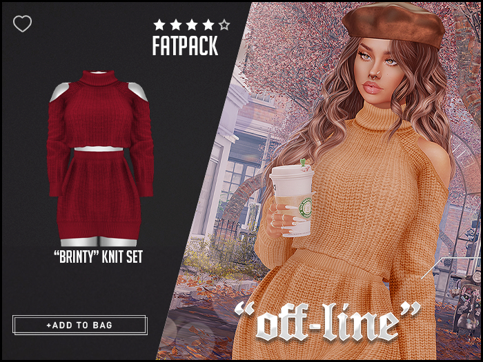 "Off-Line" x "Brinty" Knit Set / Fatpack