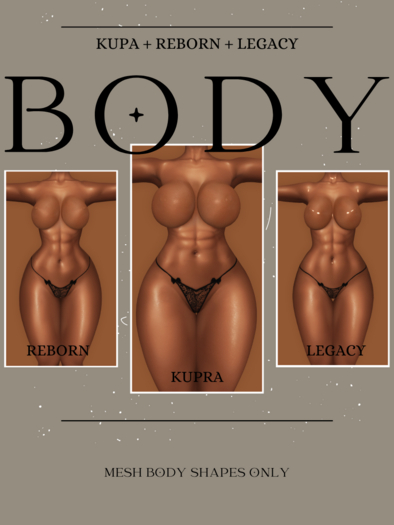 *SS* Mesh Body Starter Shapes (Body Shape Only)