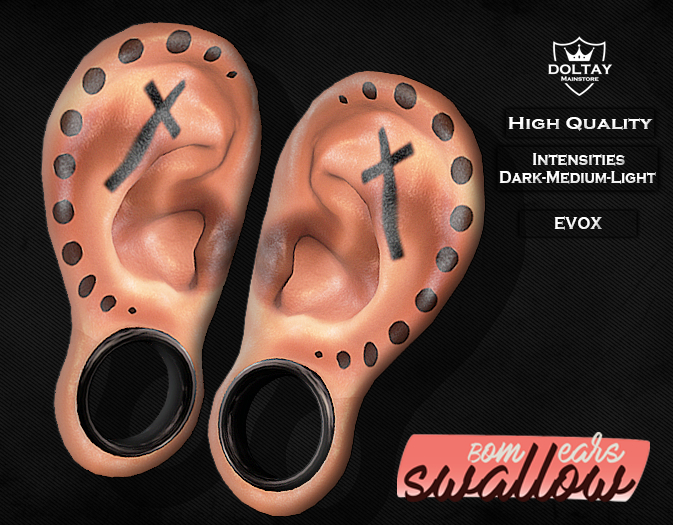 DY: [DEMO] Gauged Ears S (M) Tattoo for EVOx