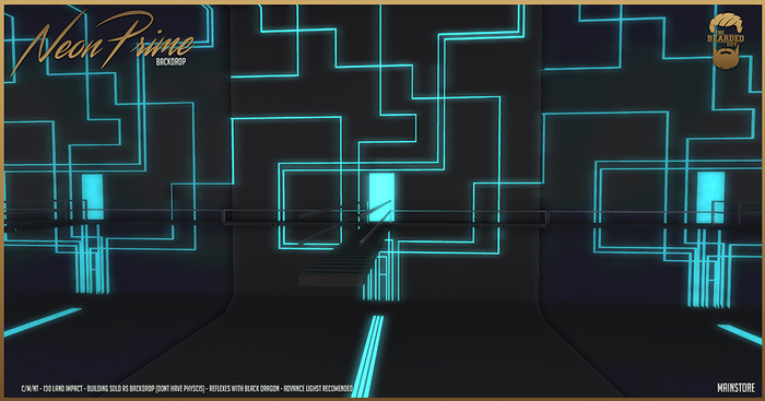 Neon Prime Backdrop - The Bearded Guy