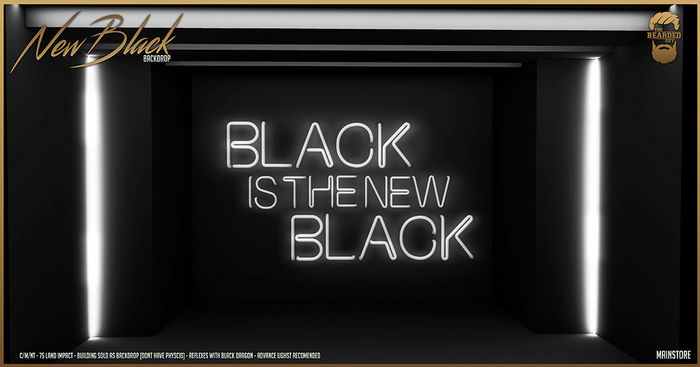 New Black Backdrop - The Bearded Guy
