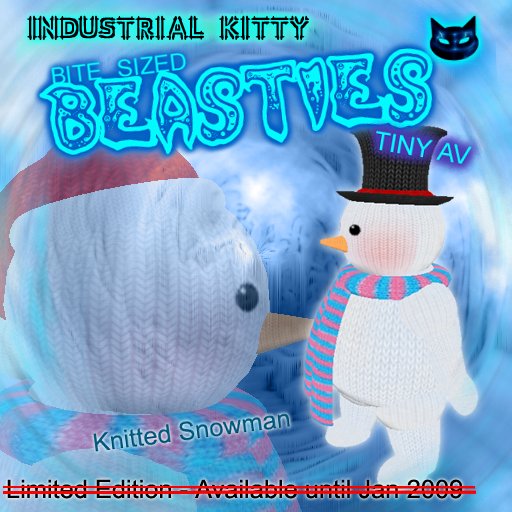 IK BSB - KNITTED SNOWMAN (boxed)