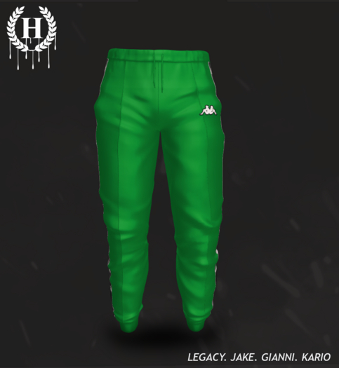 [H.] Tracky Pants GRN- UNPACK