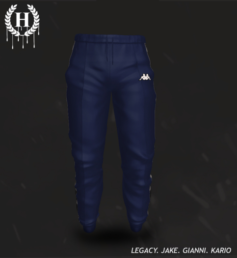[H.] Tracky Pants NAVY- UNPACK