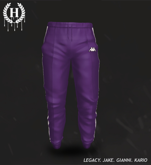 [H.] Tracky Pants PURP- UNPACK