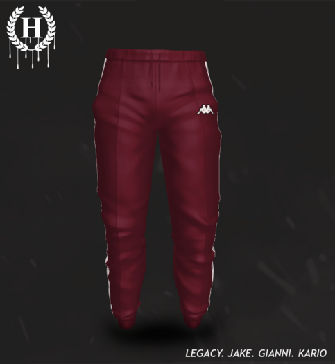 [H.] Tracky Pants WINE- UNPACK
