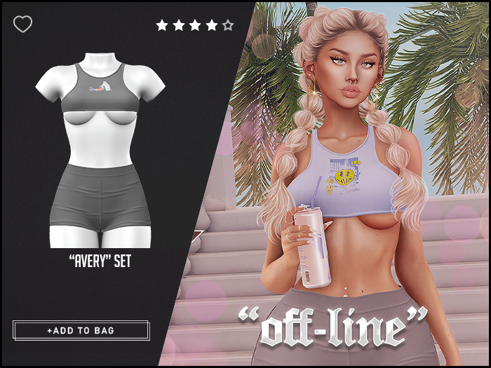 "Off-Line" x "Avery" Set / Grey