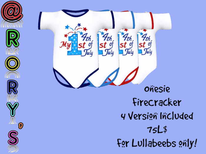 @Rory's Onesie Firecracker (4th of July)