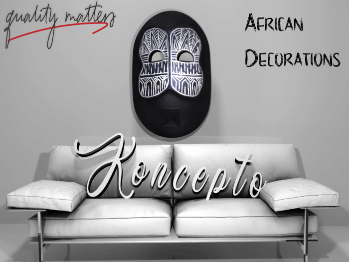 Koncepto African Decoration Mask 16