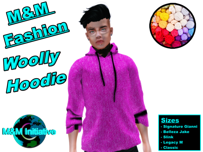 M&M Intitative - Woolly Hoodie - Pink