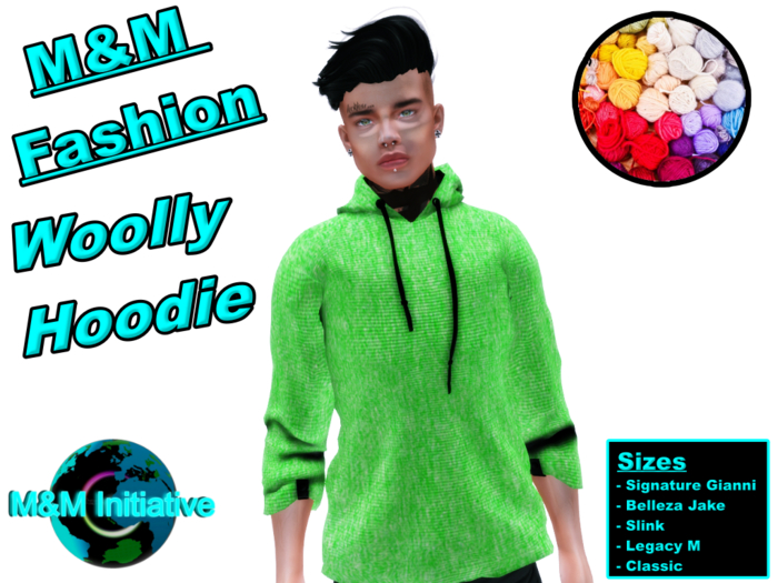 M&M Intitative - Woolly Hoodie - Green