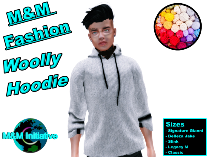 M&M Intitative - Woolly Hoodie - Grey