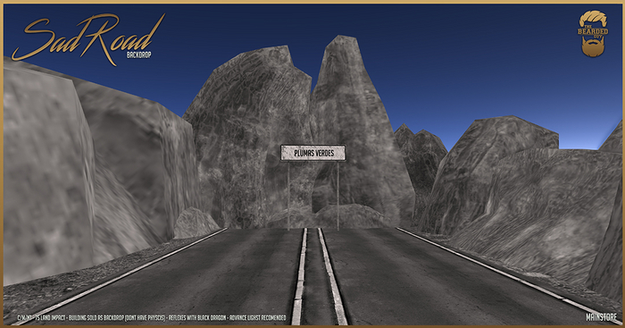 Sad Road Backdrop - The Bearded Guy