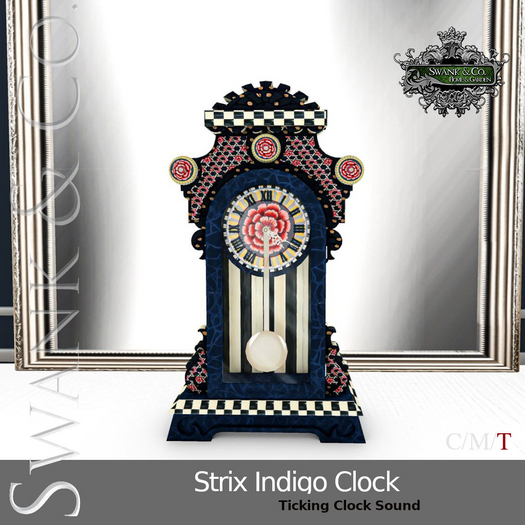 Swank & Co. Strix Indigo Clock 