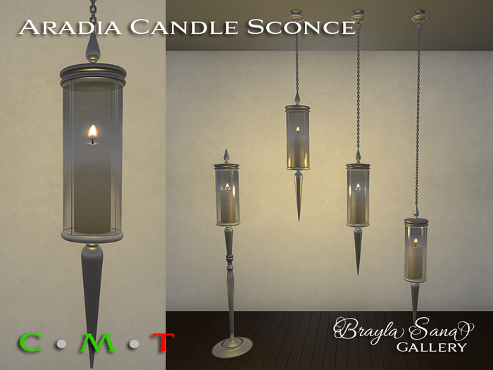 Candle Sconces Hanging Silver