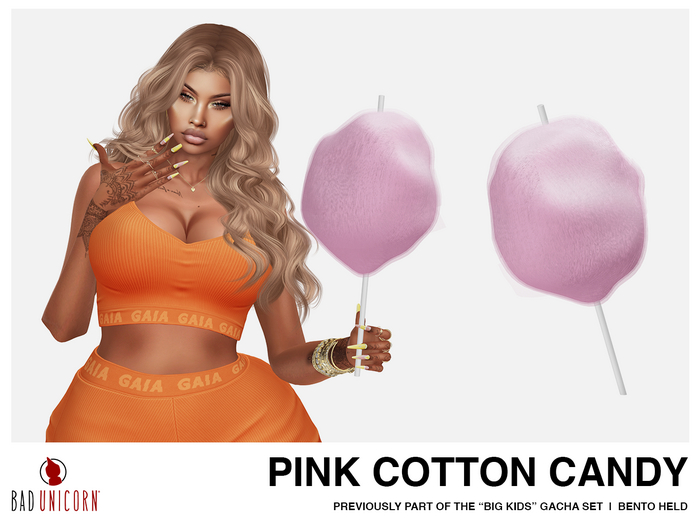 (Pink) Cotton Candy (Previously - Big Kids Gacha Set)