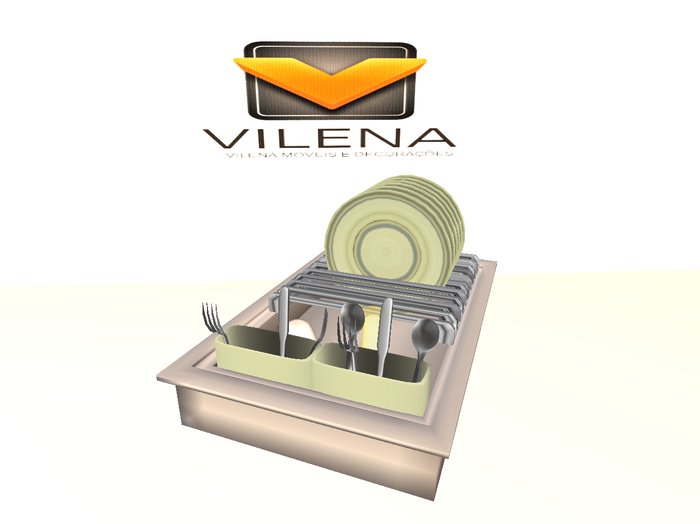 Dish Rack Yellow Vilena  ( Box)