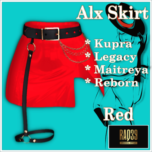 [R39] Alx Skirt-Red