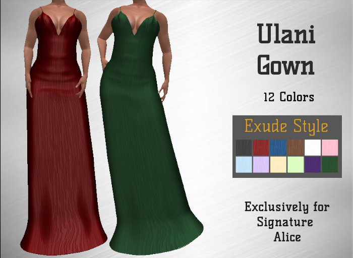 !! Exude Style !! Ulani Gown for Signature Alice
