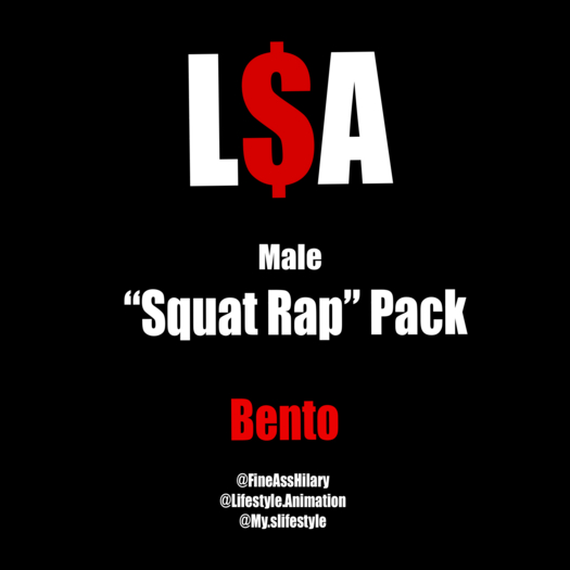L$A - "SQUAT RAPS" Male Pack