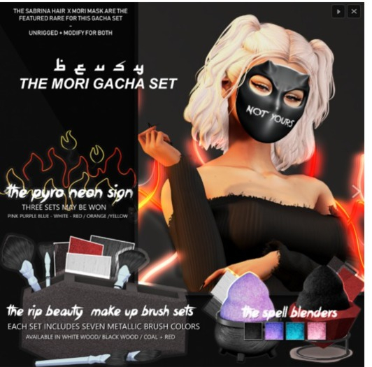 Beusy: Pyro Neon Sign #2 / Mori Gacha / COMMON