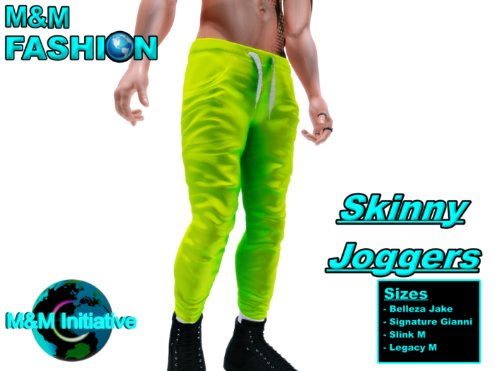 M&M Fashion - Skinny Joggers - Green