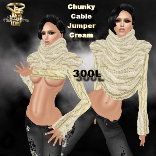 HOUSE OF BENINGBOROUGH Chunky Cable- Cream