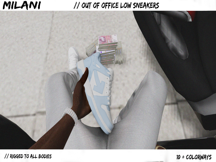 MILANI. Out Of Office Low - Wht / Bby Blue