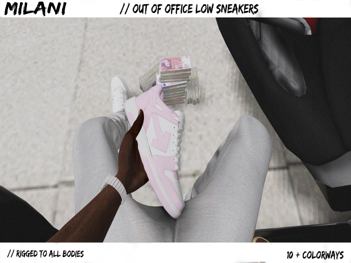 MILANI. Out Of Office Low - Wht / Pink