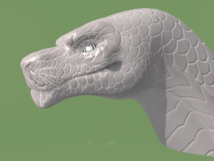 Dwarf Dragon Leo head
