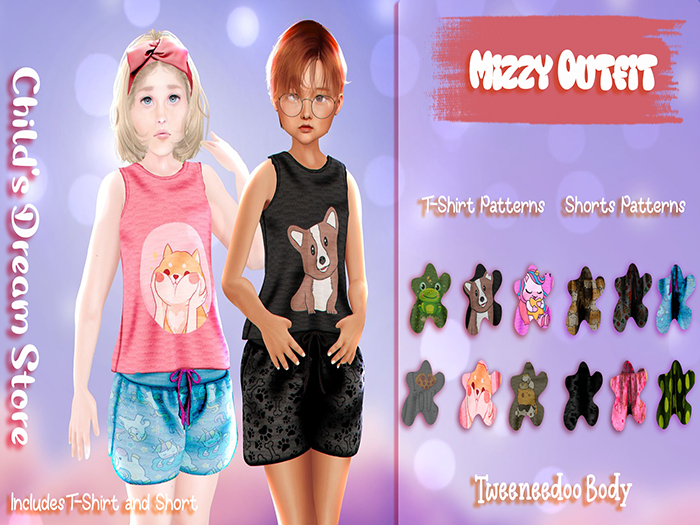 {CD}Mizzy Outift-{Dog-Pink}{TweeneeDoo}{AddToUnpack}