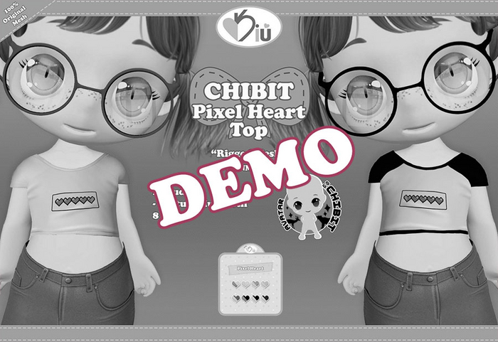 *>Kiu<* - CHIBIT Pixel Heart Top_DEMO