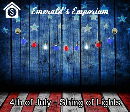 FULL PERM - 4th of July - Colorful String of Lights - 3d MESH