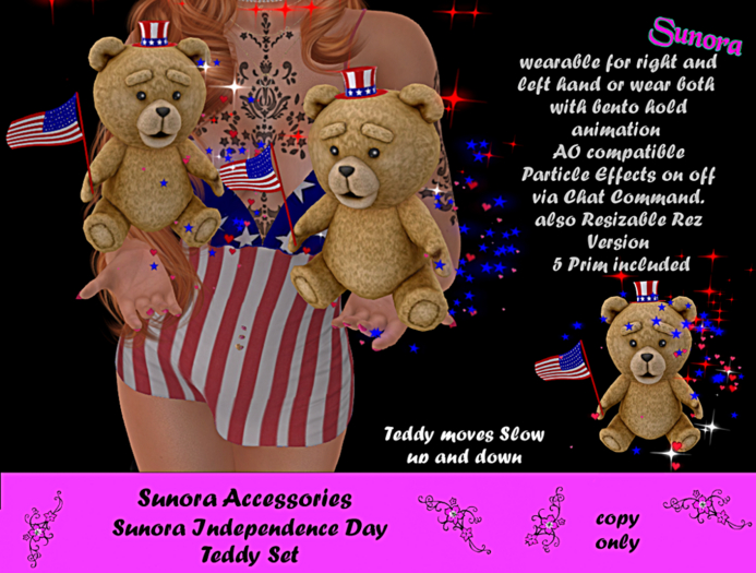 Sunora Independence Day Teddy Set