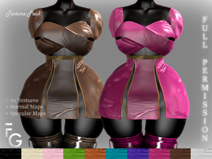 .Fragile. PACK I - 10 Textures for CALAFALI Dress J-0222