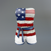 White Patriotic Belleza Romper