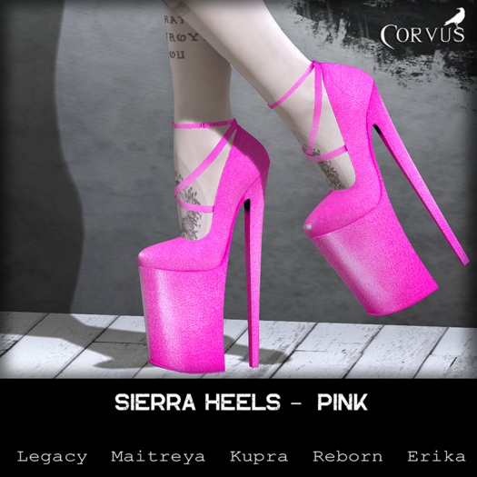 Corvus : Pink Sierra Heels